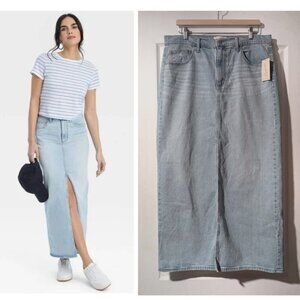 Universal Thread | Women's Denim Maxi Skirt In Light Blue Wash